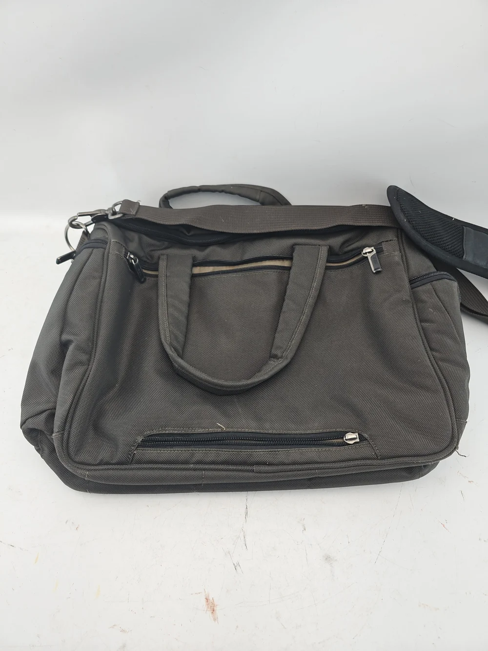 REI Black/Gray Laptop Briefcase with Multiple Zippered Compartments